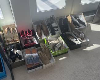 More shoes, boots, sandals, tennis shoes and dress shoes available for in person purchase Friday and Saturday