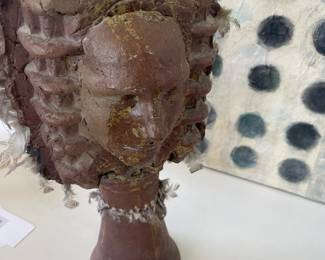 $180 Lee Kitzman signed sculpture. 12” w X 24”h .