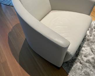 $300 Calia Italia leather club chair. 31.5w X 36d X 28”H.