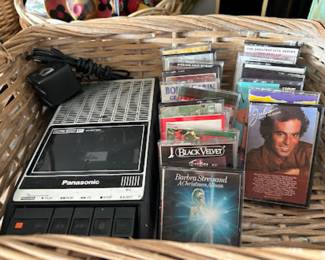 Panasonic tape player and tapes