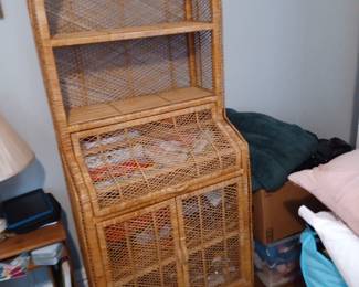 Wicker Hutch Measure 30"W x 18"D x 73"H