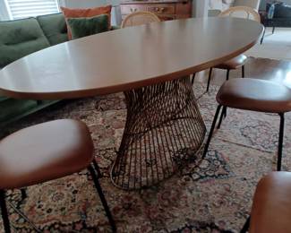 Mercer Oval Table   Measure 37" W x 68" L x 30-1/2" H