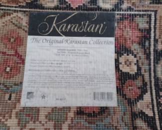 Karistan Rug - Empress Kirman Black - Measures 8.8" x 12'