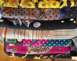 HERMES SILK & CASHMERE SCARVES