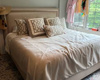 KING BED & HEADBOARD