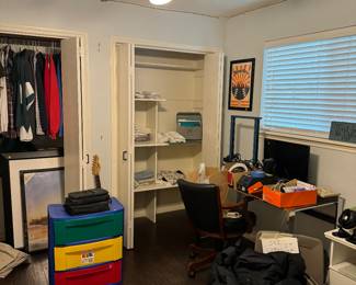 Boy clothing, Bedding, 3D printer new, glass desk, desk chair, bedding, Artwork. 