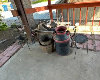 Milk can, ect