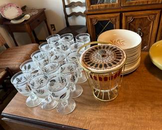 MCM glassware 
ICE BUCKET IS SOLD 