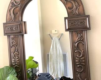 Copper Stamped Wall Mirror