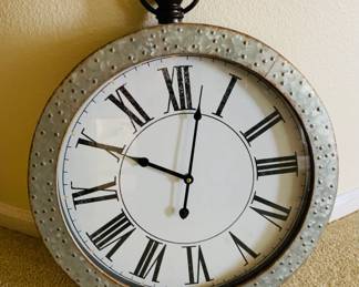 Industrial Metal Wall Clock