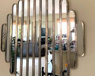 Slatted Wall Mirror