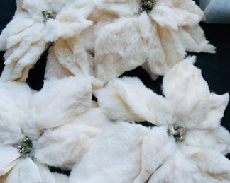 Fur Poinsettia Flowers