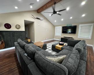 Lovesac sectional & Samsung TV available!