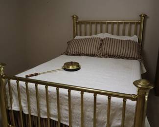 Antique brass bed c.1880; full size