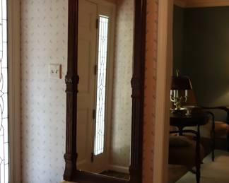 Antique pier mirror in entrance