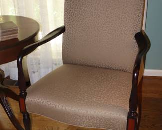 One pair of antique Martha Washington chairs in LR