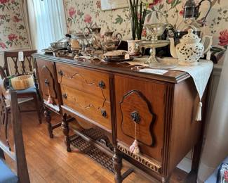 Antique sideboard (sold as dining set)