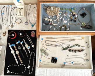 Sterling and costume jewelry