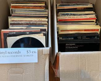 Old vinyl records