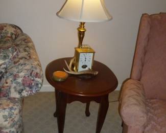 End table, lamp, clock, etc