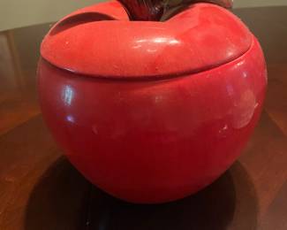 Vintage Apple cookie jar 