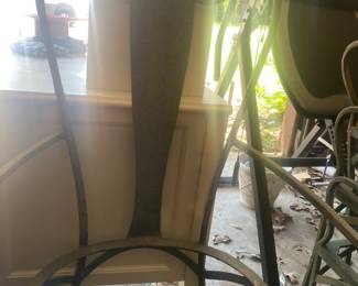 Outdoor chair frames set of 4 no seats - great looking!!