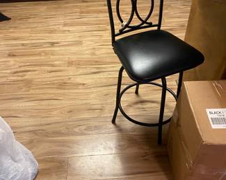 Linen bar stools set of 3