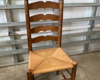 Not included in the 50% off Vintage Ladder back chair with rush seat