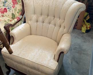 Antique wing back chair 