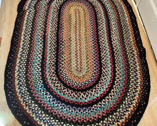 Vintage braided rug