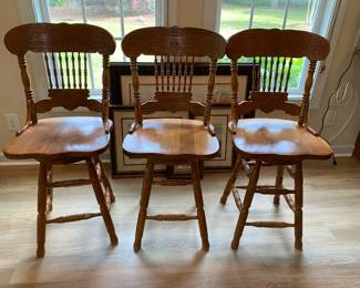 Not included in the 50% off Vintage Amish Heirloom Solid wood Barstools 