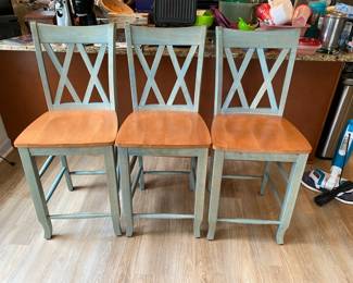 Not included in the 50% off Bay Blue x Back barstools 