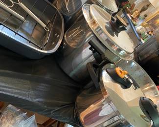 Pots and george foreman grills, toaster oven, coffee makers