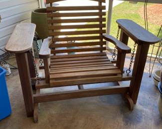 Swing solid wood chair we have 2