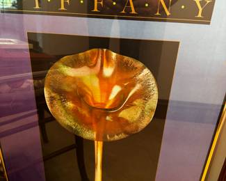 Framed Tiffany Poster