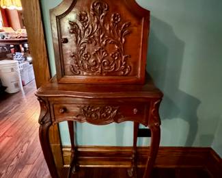 Telephone Cabinet w/Chair