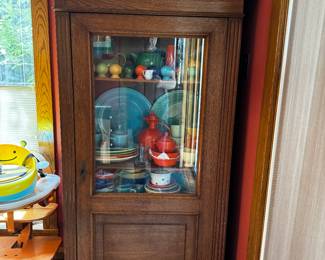Oak Display Cabinet