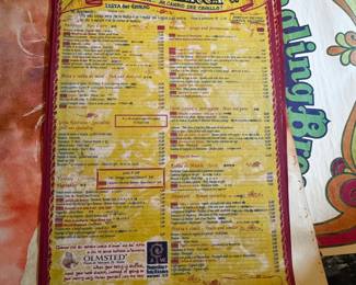 Unframed Menu
