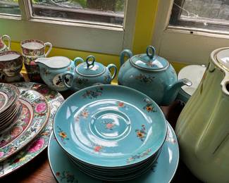 Floral China Plate Set