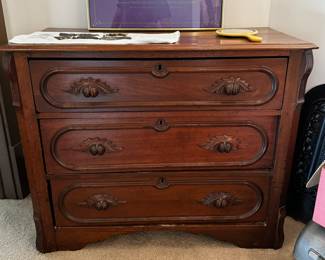 Antique Wood Chest of Drawers