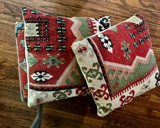 Pillows Made from Oriental Rug Remnants