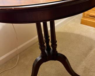 beautiful cherry conversation table