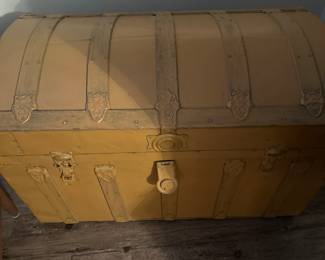 Old trunk has been painted .  in good shape.  $59