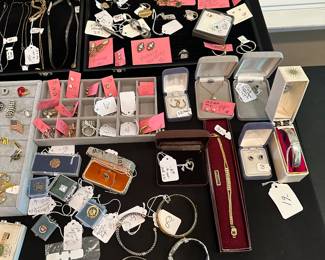 Lots of gold and silver jewelry