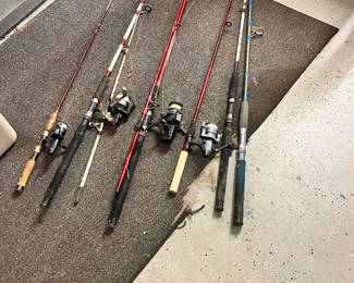 Fishing rods and reels