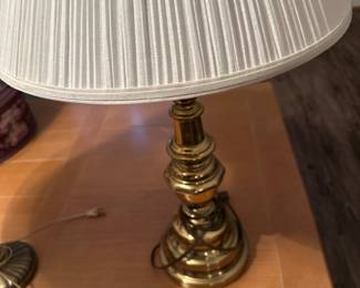 Heavy brass lamp