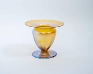 Louis Comfort Tiffany Favrile Vase. BidLIVE https://bid.houseofcraven.com/