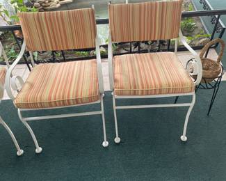 Wrought iron chairs