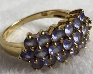 10 K Gold Cocktail Ring 