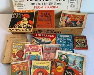 Antique Wehman Bros Books Dixie Maid Cigar Box Plus More